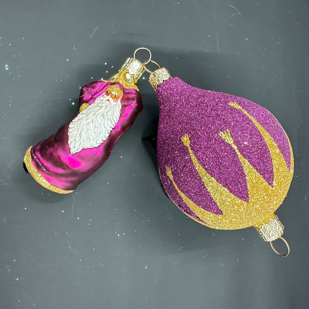 2001 Patricia Breen Into the Blue Golden Dart Fuchsia 6.75" Ornament Brostrom